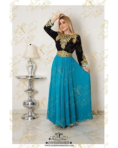 لباس مجلسی عربی رنگی