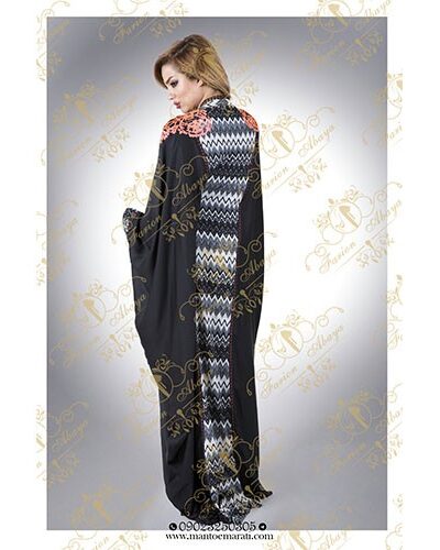 مانتو رنگی کار شده عربی2780