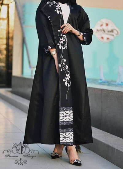 مدل مانتو مجلسی بلند مشکی​