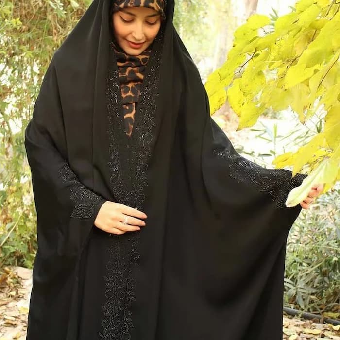 مدل چادر دانشجویی نگین دار