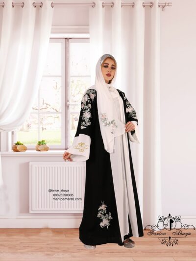 مانتو عبایی رنگی اماراتی
