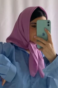 مینی اسکارف با مانتو کتی